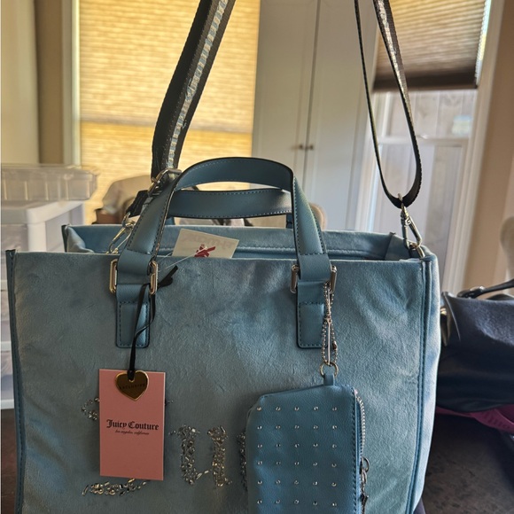 Juicy Couture Light Blue Tote with Pouch